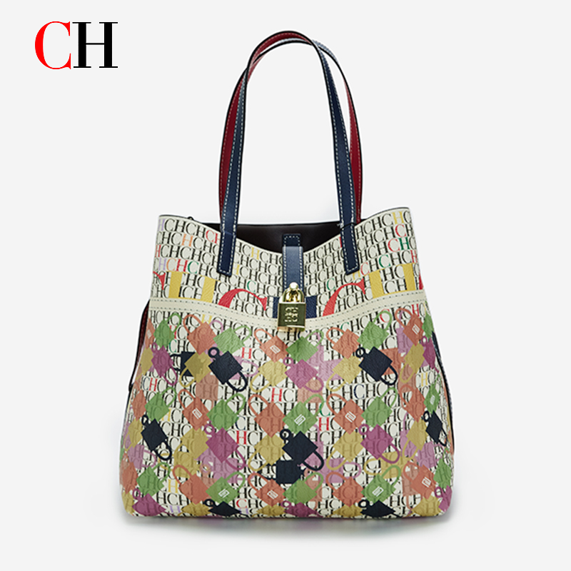 CH 여성용 대용량 프린트 토트백, 트렌디한 레터링 패 - Tote Bag Beach 리뷰 및 가격