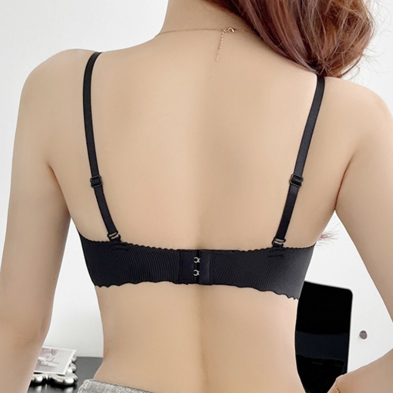 섹시 푸쉬업 심리스 브라 여성용 노와이어 리브드 브라렛 - Bralette Triangle Set 리뷰 및 가격