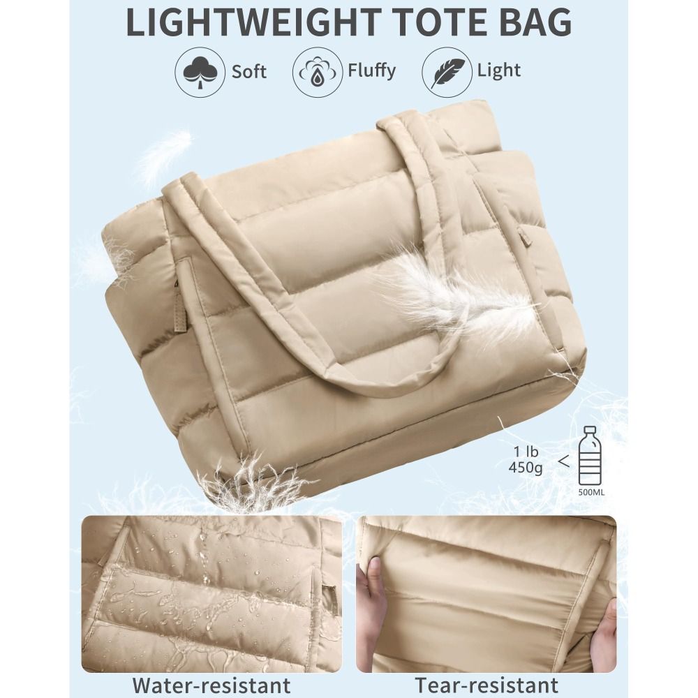 대용량 여성용 푸퍼 토트백, 동전 지갑 포함 다용도 포 - Tote Bag Beach 리뷰 및 가격